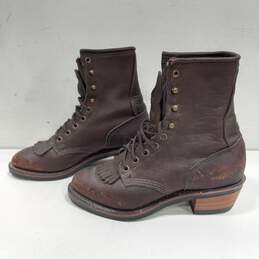PD Tough Leather Boots Womens Sz 7.5 alternative image