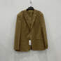 NWT Mens Brown Beige Long Sleeve Single-Breasted One-Button Blazer Size 50L image number 1