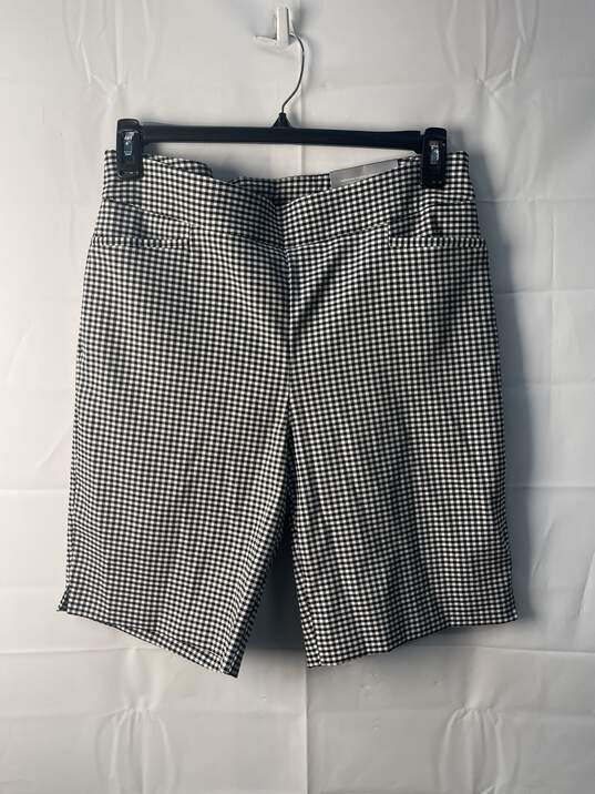 Chico's Women's Black and White Shorts image number 1