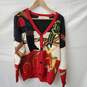The Eagle's Eye Ramie/Cotton Button V-Neck Holiday Sweater Size L image number 1