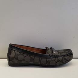 COACH Olive Gray Signature Ballet Loafers Shoes Women's Size 6 B