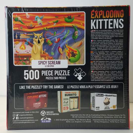 Lot of 2 Exploding Kittens Piece Puzzles image number 7