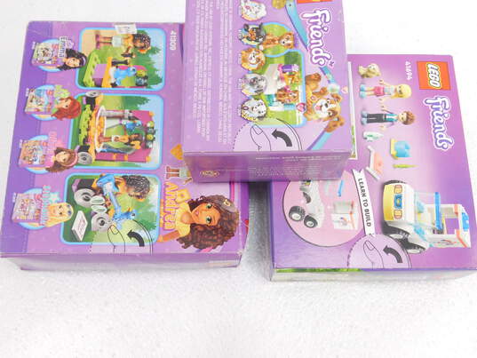Friends Factory Sealed Sets 41309: Andrea's Musical Duet 41302: Puppy Pampering & 41694: Pet Clinic Ambulance + Accessory Pack image number 3