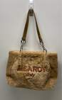 Mearoy Italy Tan Plush Faux Fur Tote Bag image number 1