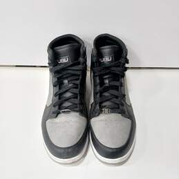 Men's Black & Gray Fubu Hightops Shoes Size 12