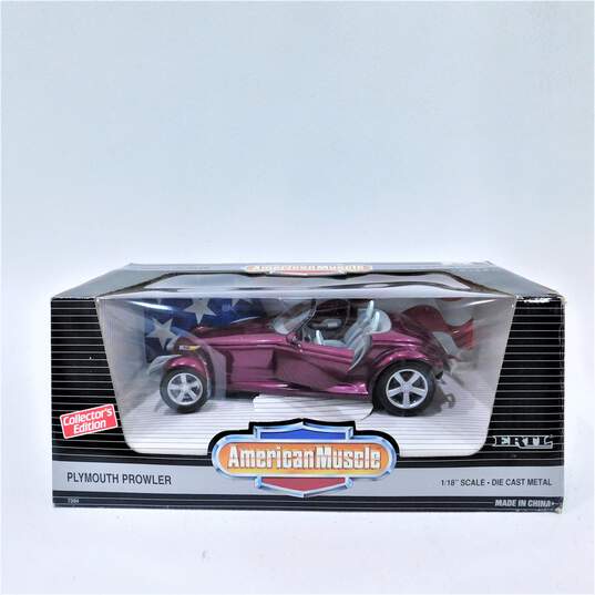 ERTL American Muscle 1:18 Scale Purple Plymouth Prowler Diecast Car IOB image number 1