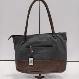 Clarks Dark Grey And Brown Over The Shoulder Leather Purse alternative image