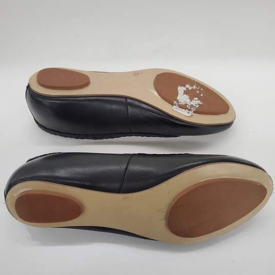 Hidesign Black Leather Ballets Women's Flats  Size 37 image number 5