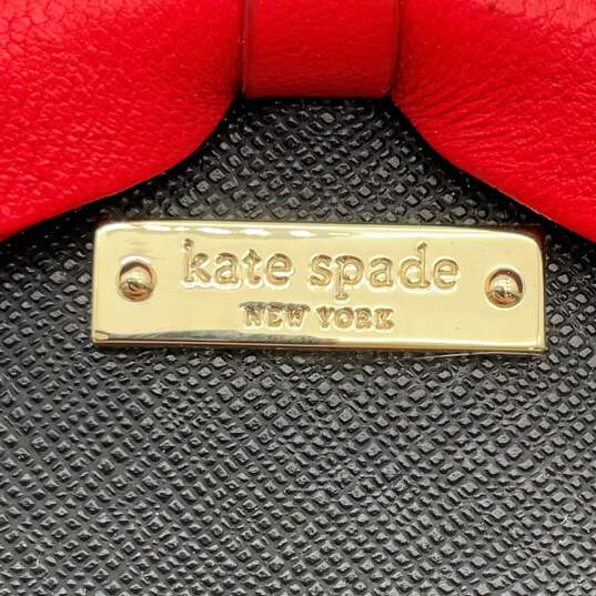 Kate Spade X Disney Minnie Mouse Womens Red Black Zip Coin Purse Wallet image number 4