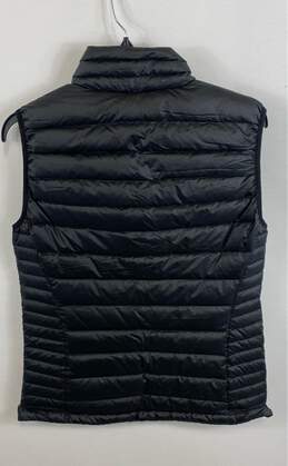 Patagonia Womens Black Mock Neck Pockets Full Zip Quilted Vest Size Large alternative image