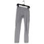 Womens Gray Elastic Waist Fitted Skinny Leg Compression Leggings Size XS image number 1