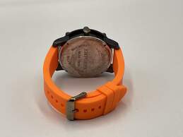 Mens Black Orange Water Resistant Silicone Strap Wristwatch 129.6 g alternative image