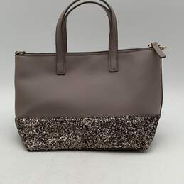 Kate Spade New York Womens Gray Greta Glitter Tote Handbag w/ Matching Wallet alternative image