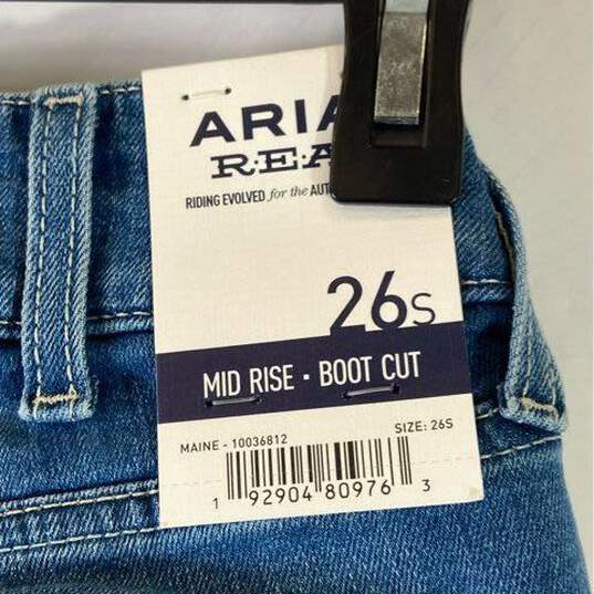 Ariat R.E.A.L. Blue Mid Rise Boot Cut Jeans- Size 26s image number 3