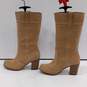 Timberland Women's Waterproof Leather Heeled Boots Tan Size 7.5 image number 3