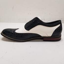 Enzo Romeo Conrad 03 Men's Dress Shoes Black/White Size 13 alternative image