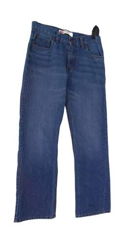 Men's Blue 505 Denim Medium Wash Straight Leg Jeans Size 28 X 28