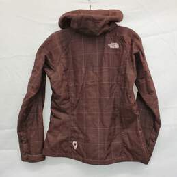 WOMEN'S THE NORTH FACE BROWN PINK HOODED JACKET SZ XS alternative image