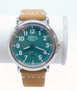 Shinola S0100300749 Detroit Stainless Steel Green Dial Sapphire Crystal Watch 57.1g alternative image
