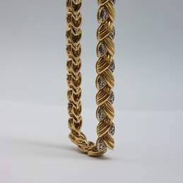 Ross Simons Gold Over Sterling Diamond Bracelet 17.5g alternative image