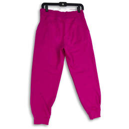 Womens Purple Elastic Waist Drawstring Tapered Leg Jogger Pants Size S/P alternative image