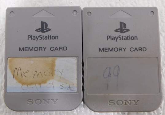 5 Count PS1 Memory Card Lot image number 3