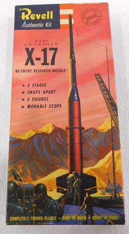 Vintage Revell USAF Lockheed X-17 Re-Entry Research Missile Model Kit IOB