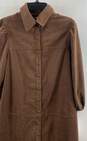 NWT 7 For All Mankind Womens Brown Long Sleeve Button Front Shirt Dress Size M image number 3