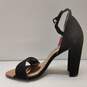Ted Baker Abytah Ankle Strap Black Suede Sandal Pump Heels Shoes Size 37.5 image number 2