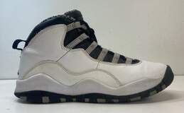 Air Jordan 10 Retro Steel (2013) (GS) White Athletic Shoes Women's Shoes 7