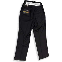 NWT Mens Gray Flat Front Slash Pocket Straight Leg Dress Pants Size 32/30 alternative image