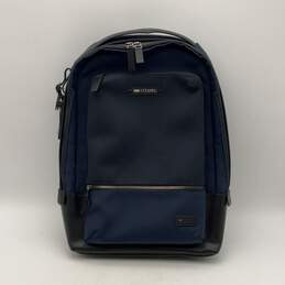 Citadel Mens Blue Adjustable Shoulder Strap Zipper Multi Pockets Backpack