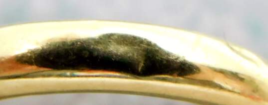 14K Yellow Gold Tube Hoop Earrings 2.5g image number 4