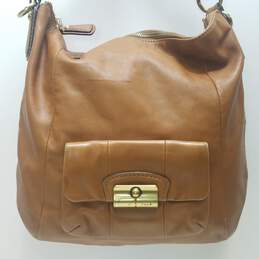 COACH 14783 Kristin Brown Leather Zip Tote Bag alternative image