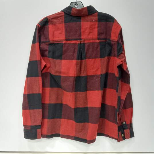 Men's Carhartt Loose Fit Rugged Flex Flannel Button-Up (Size M 8-10) image number 2