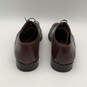 Mens Brown Leather Round Toe Lace-Up Comfort Oxford Dress Shoes Size 11 image number 4