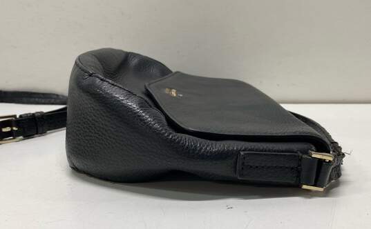 Kate Spade Black Leather Flap Crossbody Bag image number 5