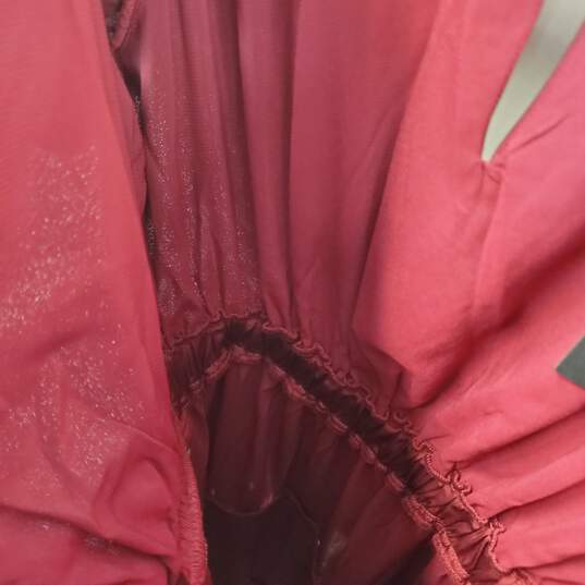 Women's Red Lulus Short Sleeve V Neck Ruffled Maxi Dress Size S image number 5