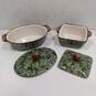 Blue Harbor Collection 2 Green Casserole Dishes with Lids image number 2