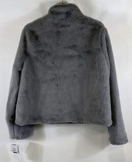 Maralyn & Me Gray Reversible Faux Fur Jacket - Size Large alternative image