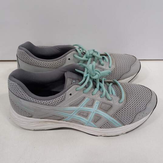 Womens Gel Contend 5 F920818 Gray Lace Up Low Top Running Shoes Size 10 image number 3