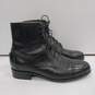 Ariat Black Leather Lace-Up WingTip Ladies Boots Sz 7.5B image number 3