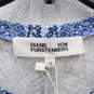 Women's Diane Von Furstenberg Silk Teresa Blue Python Print Dress image number 3