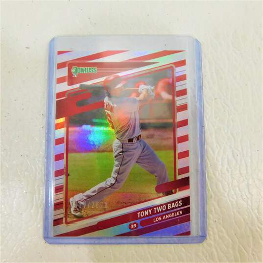 2021 Anthony Rendon Donruss Red Variation Tony Two Bags /2021 LA Angels image number 3