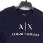 Mens Black Short Sleeve Round Neck Armani Exchange Graphic T-Shirt Size XL image number 3