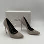 NIB Womens Silver Nude Crystal Pointed Toe Stiletto Pump Heels Size 37 image number 2