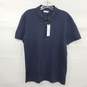 Versace Collection Men's Navy Blue Cotton Polo Shirt Size Small NWT - AUTHENTICATED image number 1