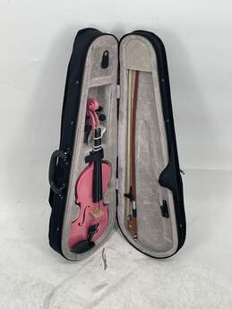 Aubert A Mirecourt Pink 4 String Begginer Acoustic Violin Inside Black Case alternative image