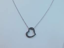 Judith Jack & 925 Topaz Amethyst Citrine & Peridot Cross & Marcasite Heart Pendants Necklace Circles Earrings & Hematite & Band Rings 33.7g alternative image