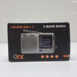 QFX FM/MW/SW1-7 9 Band Radio-For Parts/Repair